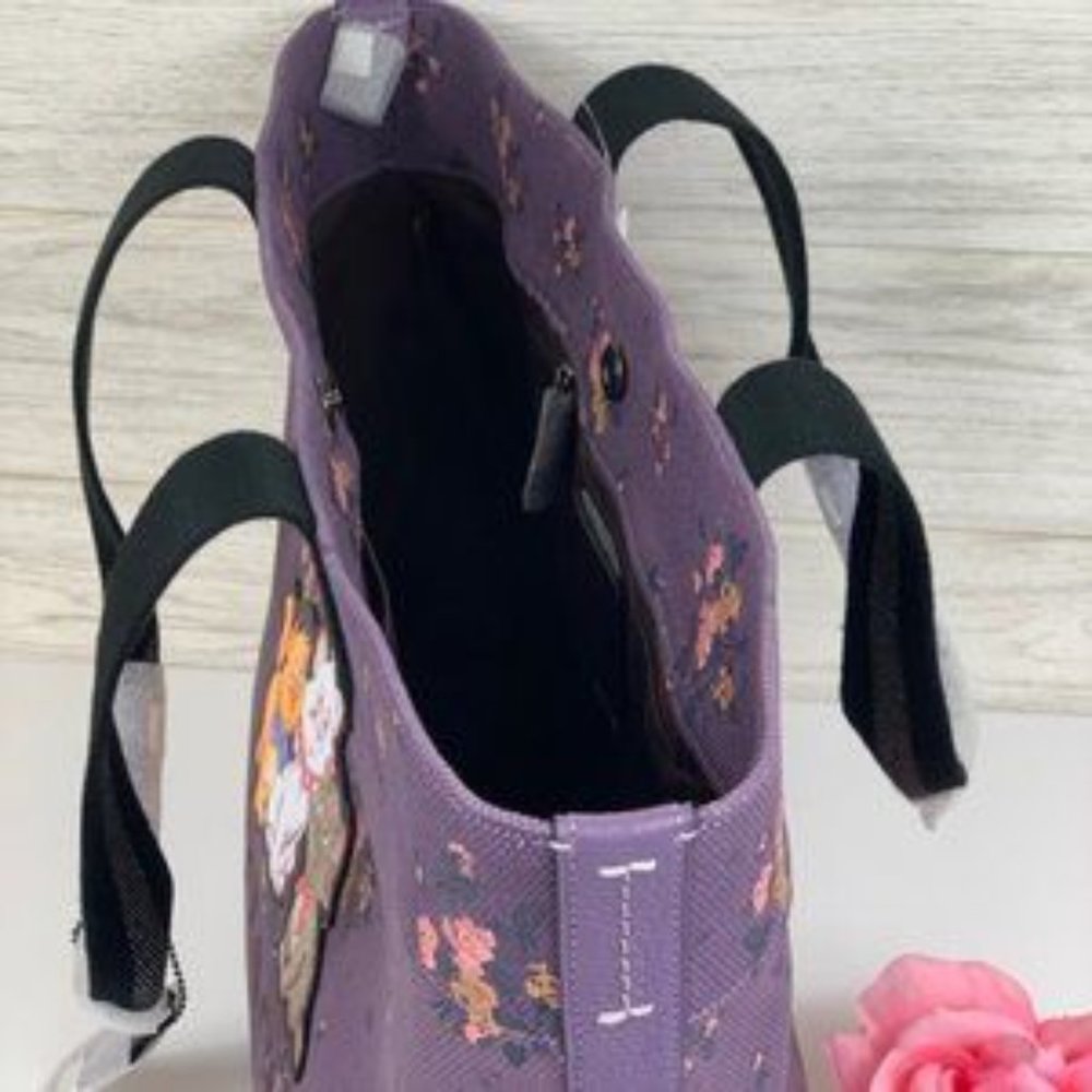 🥰Coach Disney Tote Bag Dusty Lavender Multi_4